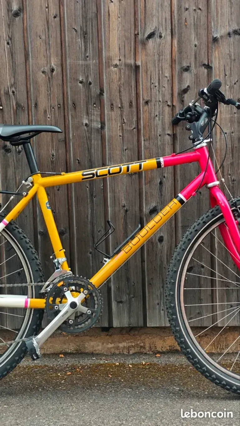 Scott Boulder 1991 – VTT vintage Chromoly, Deore LX & porte-bagage custom 1991 Mountainbike usato, Nero — immagine 3 di 28