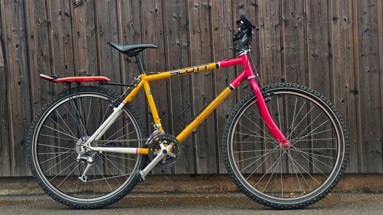 Scott Boulder 1991 – VTT vintage Chromoly, Deore LX & porte-bagage custom 1991 Mountainbike usato, Nero — immagine 14 di 28
