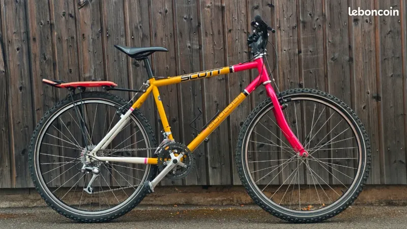 Used Scott Boulder 1991 – VTT vintage Chromoly, Deore LX & porte-bagage custom 1991 MTB