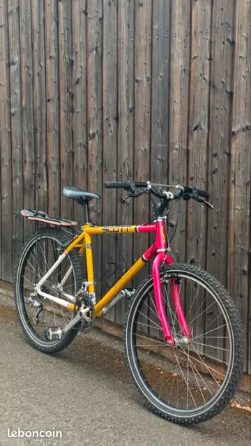 Scott Boulder 1991 – VTT vintage Chromoly, Deore LX & porte-bagage custom 1991 Mountainbike usato, Nero — immagine 6 di 28