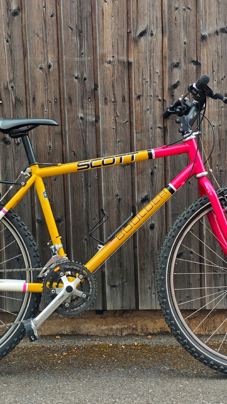 Scott Boulder 1991 – VTT vintage Chromoly, Deore LX & porte-bagage custom 1991 Mountainbike usato, Nero — immagine 17 di 28