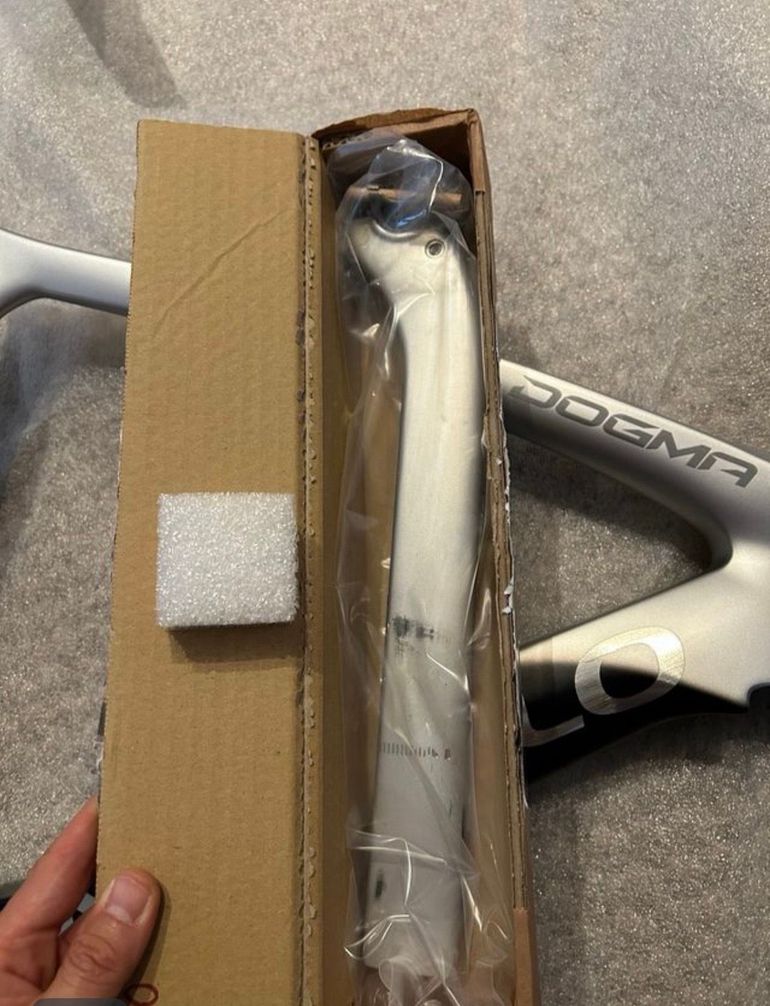 Used Pinarello Dogma Frameset 2024 Road & Gravel, Light Gray — image 6 of 6