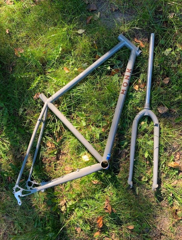 Used Monk Custom Frameset 2019 Road & Gravel, Light Gray — image 6 of 10