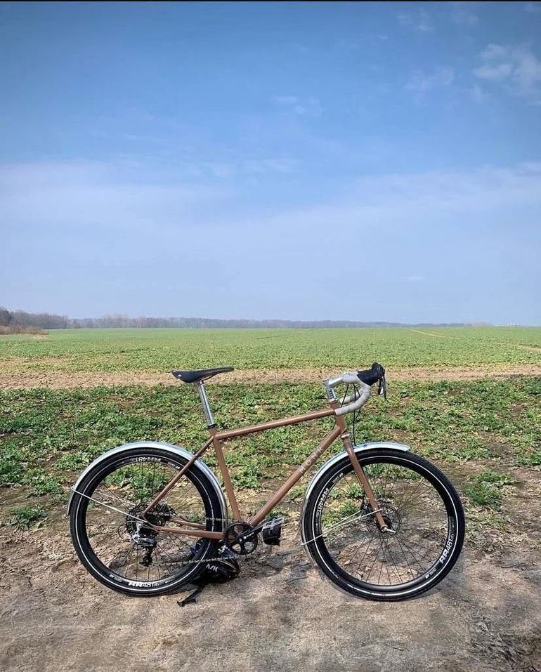 Used Monk Custom Frameset 2019 Road & Gravel, Light Gray — image 8 of 10