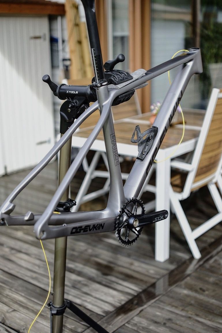 OG EVKIN Custom Frameset 2026 Mountainbike usato, Grigio chiaro — immagine 3 di 12