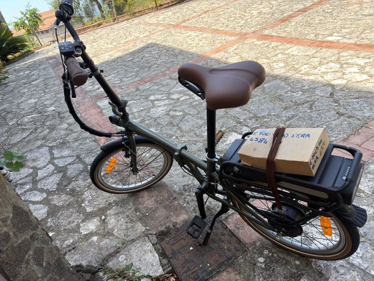 Used B’TWIN Folding Bike E-Fold 2025 Urban, Green — image 2 of 4
