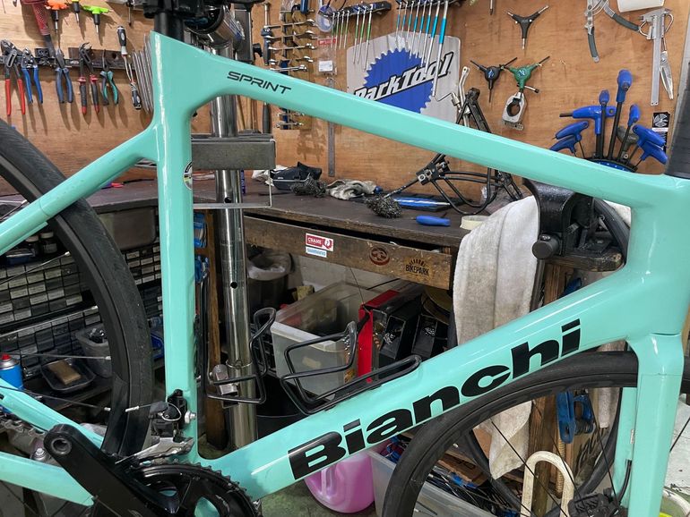 Bianchi Sprint 105 2025 2025 Road & Gravel usato, Verde — immagine 3 di 16