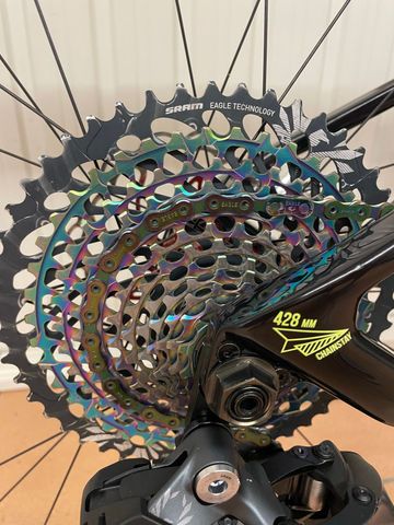 Used Lee Cougan Custom SRAM GX Eagle AXS 2022 Mountainbike, Green — image 5 of 20