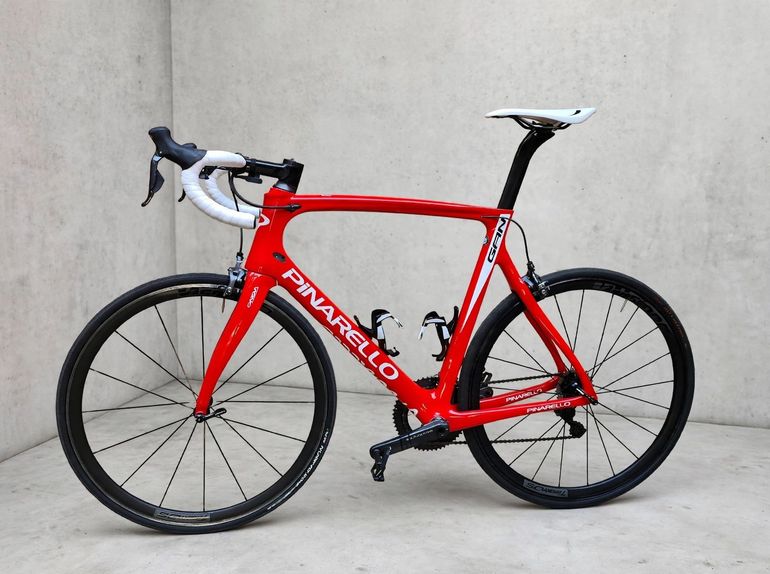 Used Pinarello Pinare Gan Shimano Ultegra Di2 2017 Road & Gravel, Red — image 2 of 10