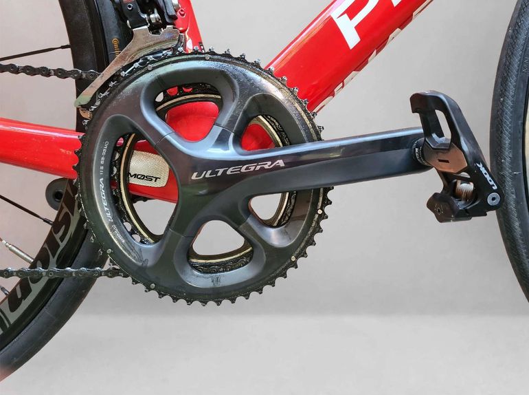 Used Pinarello Pinare Gan Shimano Ultegra Di2 2017 Road & Gravel, Red — image 4 of 10