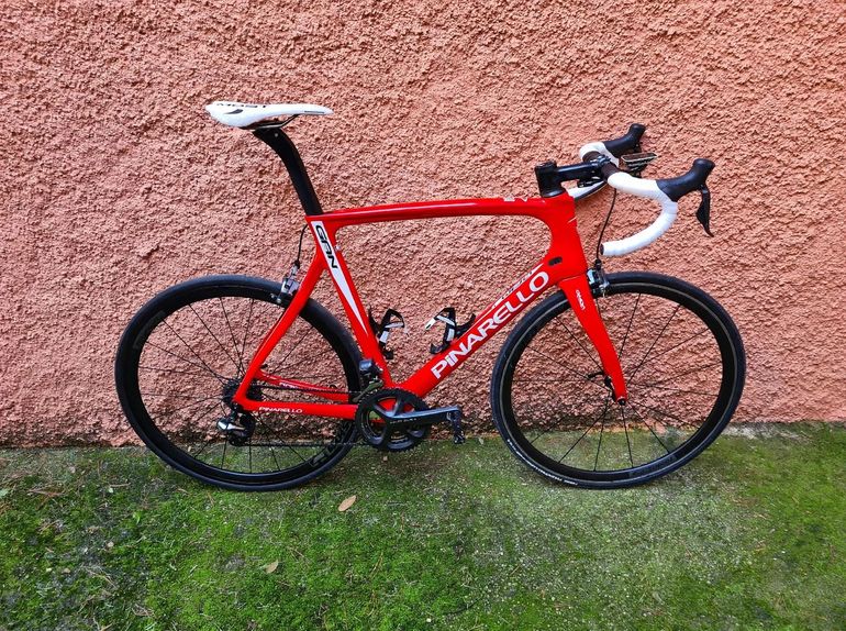Used Pinarello Pinare Gan Shimano Ultegra Di2 2017 Road & Gravel, Red — image 8 of 10