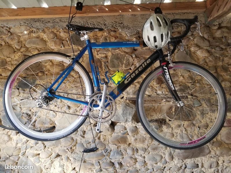 Brugt Gazelle Authentique Vélo Pro Gazelle / Merida (Team TVM 1999) - Ex-Geert Van Bondt - Full Campagnolo / Shamal Titanium 1999 Road & Gravel