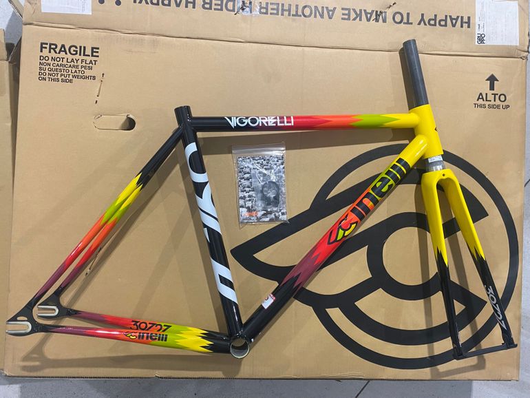 Used Cinelli Vigorelli Electric Frameset 2018 Road & Gravel, Orange — image 2 of 7