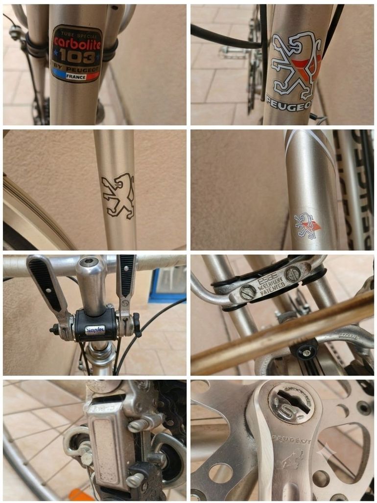 Used Peugeot Carbolite Shimano 105 1980 Road & Gravel, Light Gray — image 3 of 3