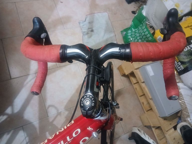 Gebrauchtes Pinarello Dogma Campagnolo Super Record 2013 Road & Gravel, Rot — Bild 4 von 4