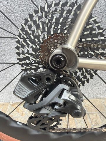 Used IS Passoni Custom Campagnolo Record EPS 2027 Road & Gravel, Light Gray — image 5 of 6