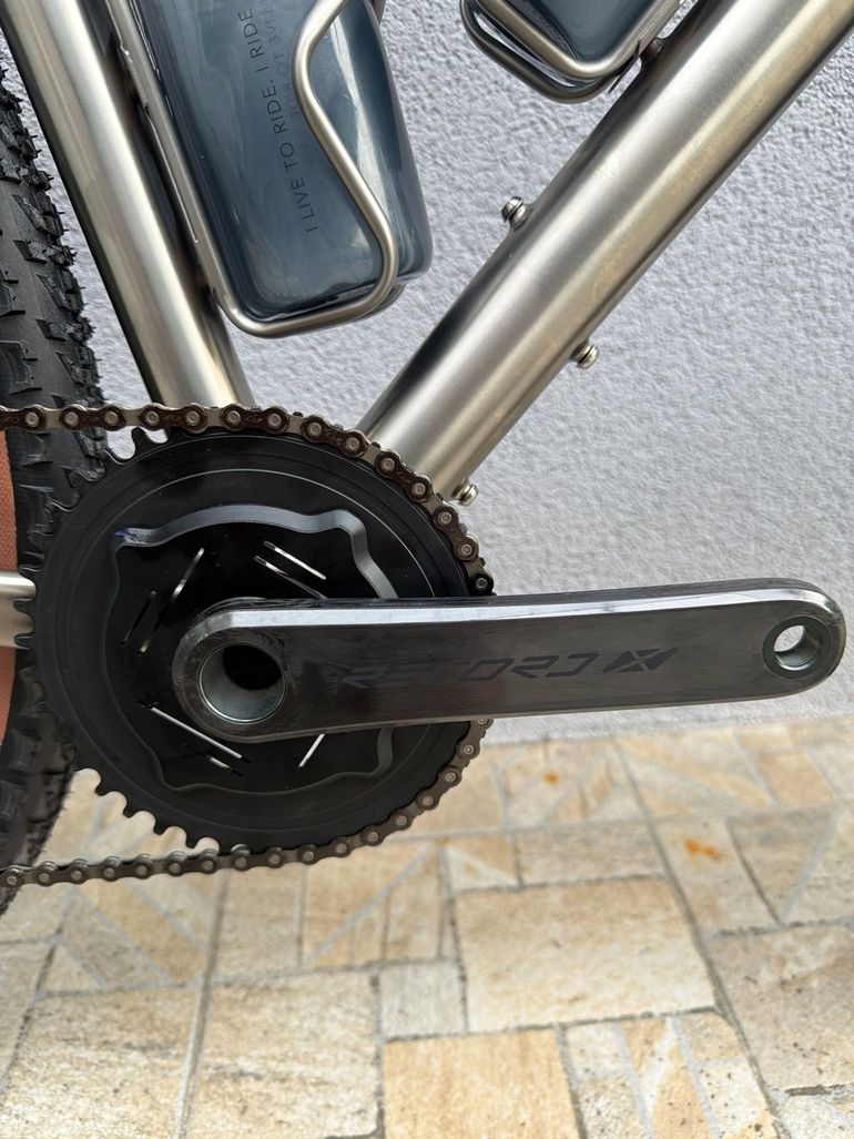 Used IS Passoni Custom Campagnolo Record EPS 2027 Road & Gravel, Light Gray — image 6 of 6
