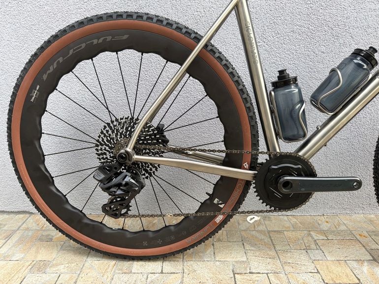 Used IS Passoni Custom Campagnolo Record EPS 2027 Road & Gravel, Light Gray — image 2 of 6
