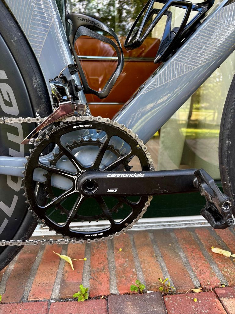 Gebrauchtes Cannondale Systemsix Shimano Dura Ace 2018 Road & Gravel, Hellgrau — Bild 8 von 8