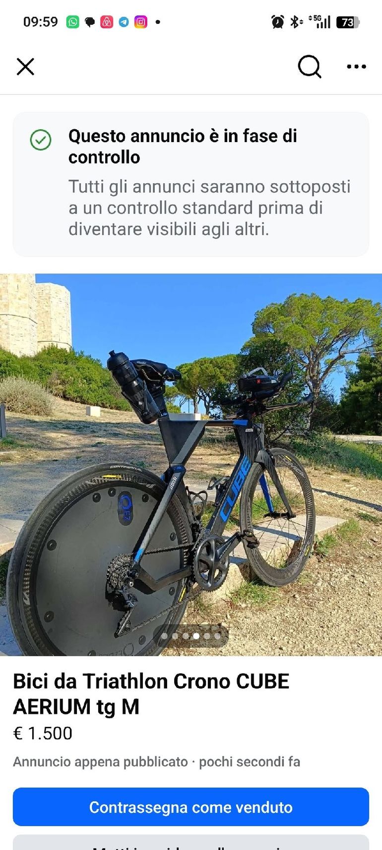 Brugt CUBE AERIUM Race 2019 2019 Road & Gravel — billede 3 af 5