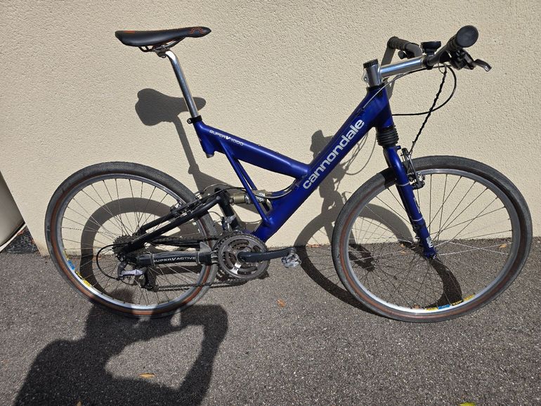 Used Cannondale Custom Shimano XTR 1997 Mountainbike, Blue — image 2 of 5