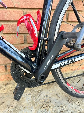 CUBE Attain Shimano 105 2018 Road & Gravel usato, Rosso — immagine 7 di 8