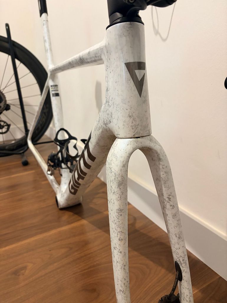 Used Giant Tcr advanced Frameset 2025 Road & Gravel, White — image 3 of 9