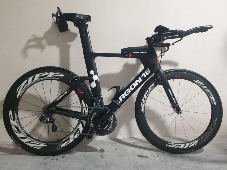 Used Argon 18 E117 Ultegra Di2 Potenciometro Quarq Lenticular Zipp Super 9 404 delantera y 808 trasera 2015 Road & Gravel, Black — image 3 of 6