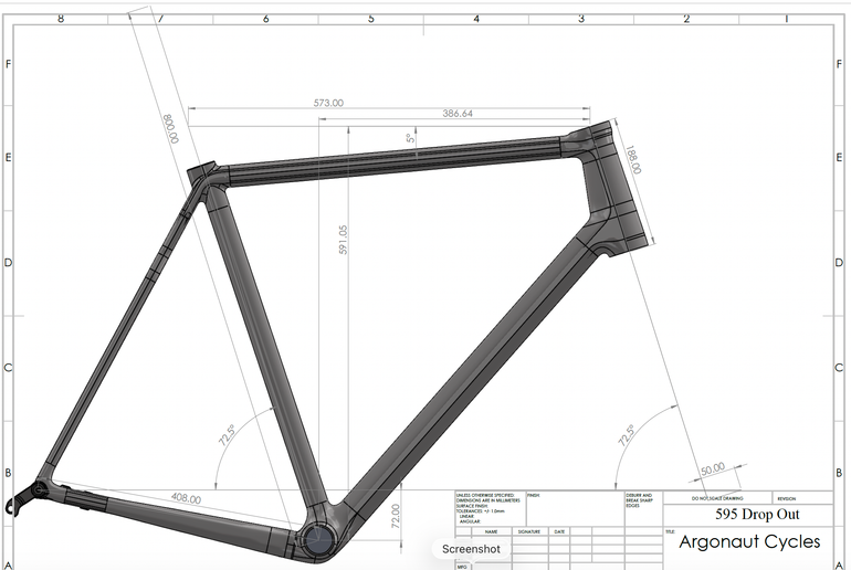 Used Argonaut RM3 Frameset Frameset 2024 Road & Gravel, Red — image 20 of 20