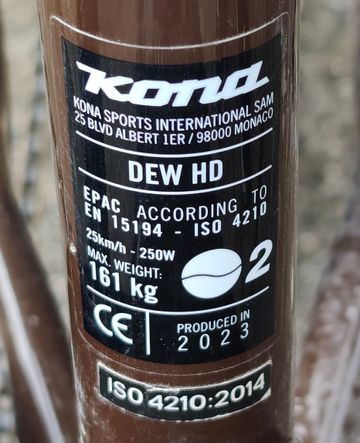Used Kona Dew HD 2023 2023 Urban, Black — image 7 of 7