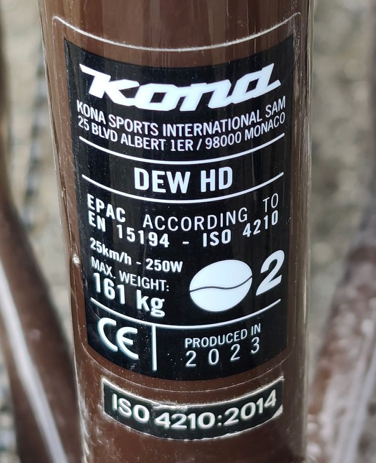 Used Kona Dew HD 2023 2023 Urban, Black — image 7 of 7