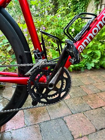 Used Cannondale CAAD Optimo 1 2022 FFWD TYRO 2.0 Carbon 45mm 2022 Road & Gravel, Red — image 4 of 7