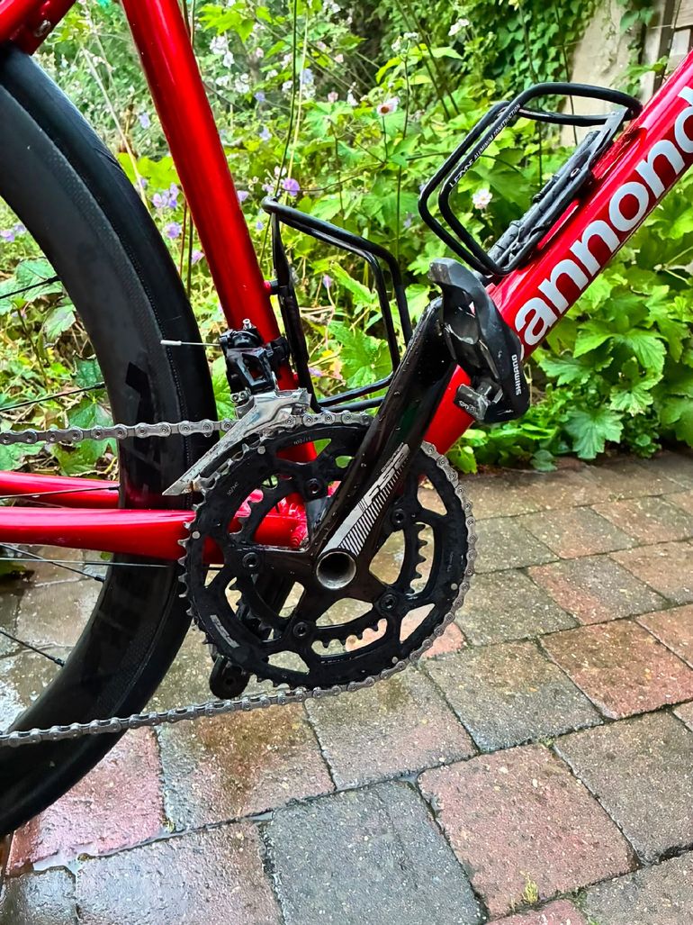 Used Cannondale CAAD Optimo 1 2022 FFWD TYRO 2.0 Carbon 45mm 2022 Road & Gravel, Red — image 4 of 7