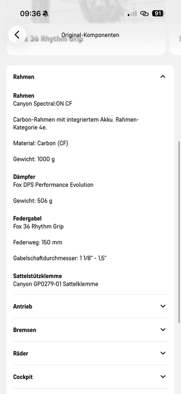 Używany Canyon Spectral:ON CF 8 2022 2022 Mountainbike — zdjęcie 5 z 10