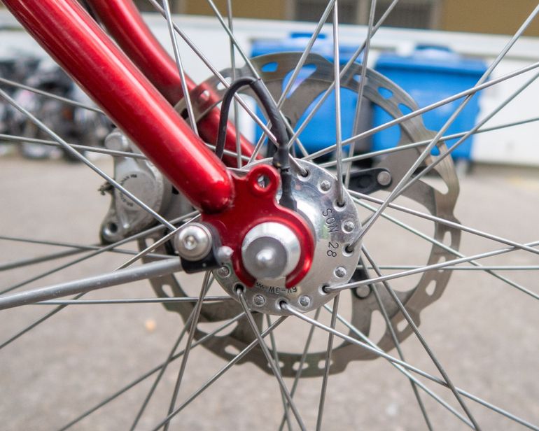 Used Rakete Custom Rohloff Speedhub Gates Carbon 2020 Urban, Red — image 11 of 14