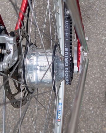 Used Rakete Custom Rohloff Speedhub Gates Carbon 2020 Urban, Red — image 12 of 14