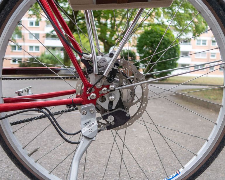 Used Rakete Custom Rohloff Speedhub Gates Carbon 2020 Urban, Red — image 4 of 14