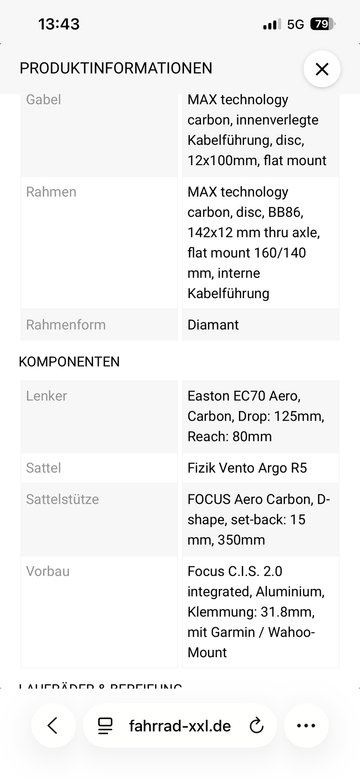 Brugt Focus IZALCO MAX 9.7 2024 2024 Road & Gravel — billede 24 af 25