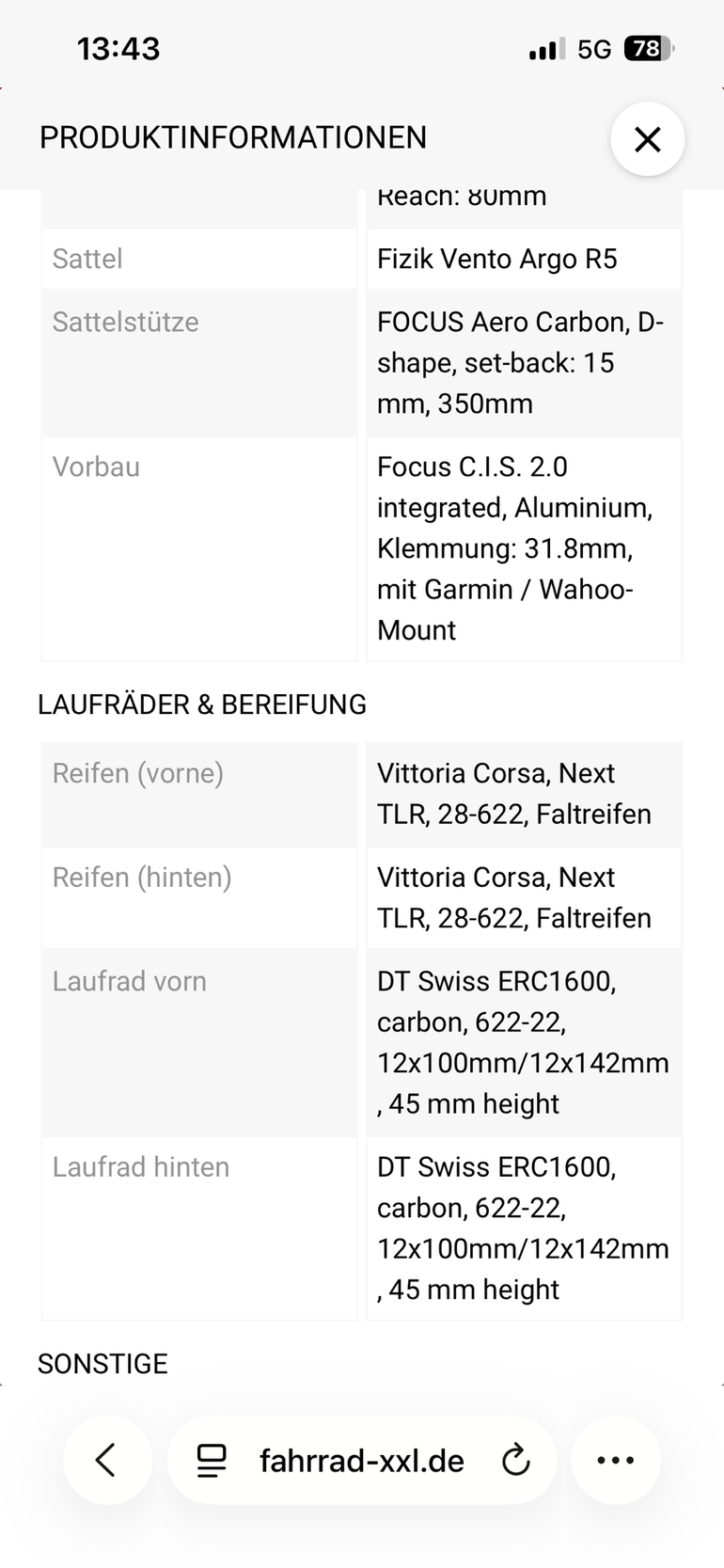 Brugt Focus IZALCO MAX 9.7 2024 2024 Road & Gravel — billede 23 af 25