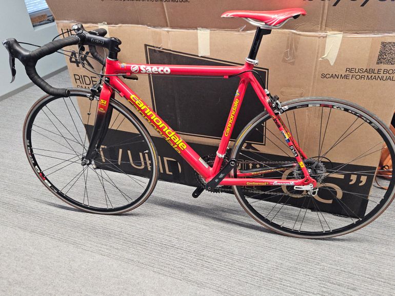 Cannondale CAAD5 Saeco 2002 Road & Gravel de segunda mano, Rojo — imagen 3 de 9