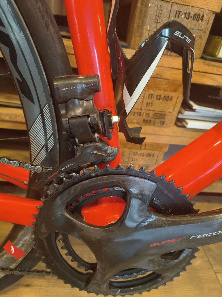 Used De Rosa Merak Campagnolo Super Record EPS 2020 Road & Gravel, Red — image 4 of 13