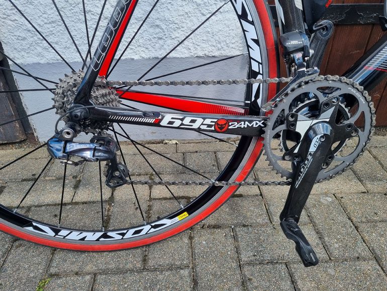 Used Look 695 Shimano Ultegra 2016 Road & Gravel, Red — image 3 of 17