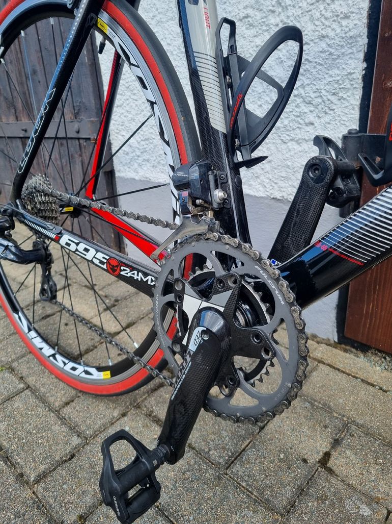 Used Look 695 Shimano Ultegra 2016 Road & Gravel, Red — image 7 of 17