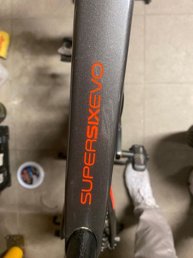 Gebrauchtes Cannondale Supersix Shimano 105 2023 Road & Gravel, Hellgrau — Bild 9 von 13