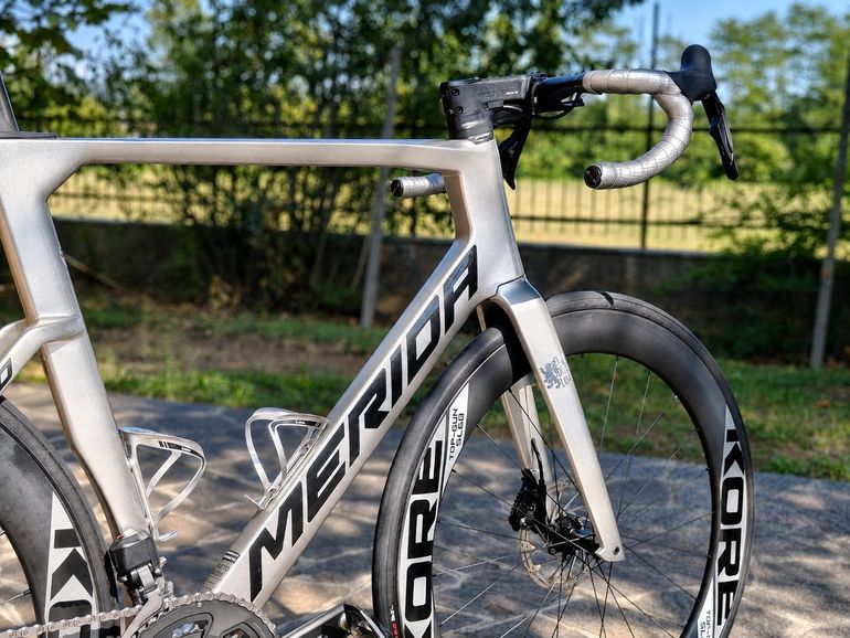 Used Merida REACTO 6000 Di2 2024 2024 Road & Gravel, Light Gray — image 4 of 15