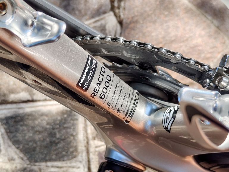 Used Merida REACTO 6000 Di2 2024 2024 Road & Gravel, Light Gray — image 10 of 15