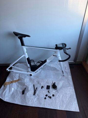 Used BMC Timemachine Frameset 2021 2021 Road & Gravel, White — image 1 of 4