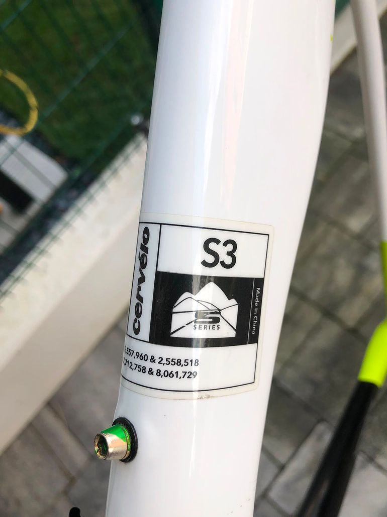 Gebrauchtes Cervélo S3 Disc 2018 Frameset 2018 Road & Gravel, Weiß — Bild 8 von 10