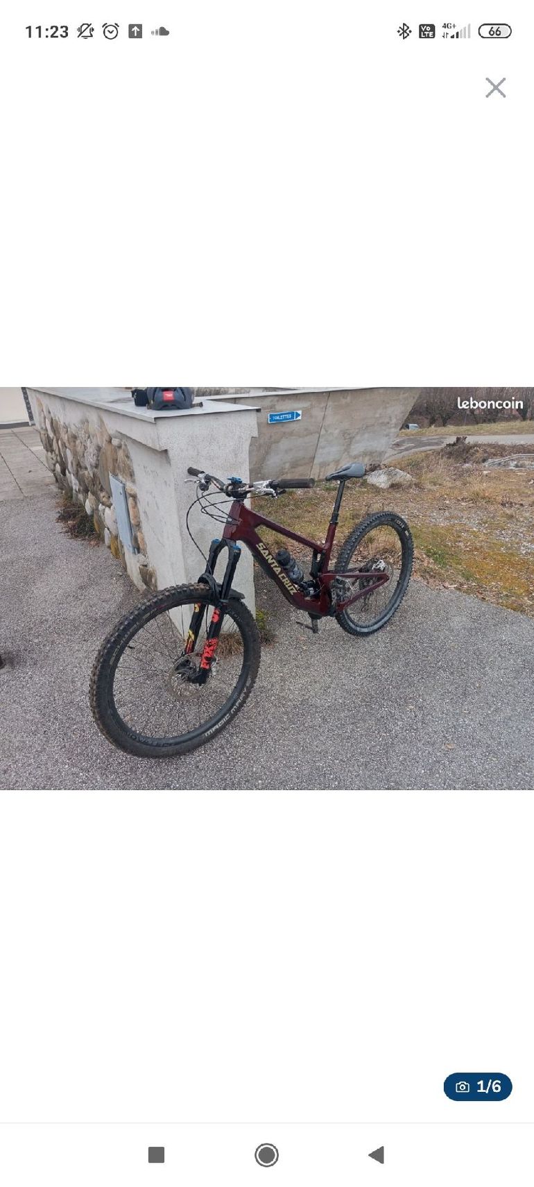 Brugt Santa Cruz HIGHTOWER R / Carbon C 2023 Frameset 2023 Mountainbike — billede 5 af 5