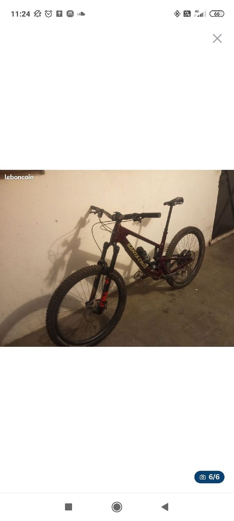 Brugt Santa Cruz HIGHTOWER R / Carbon C 2023 Frameset 2023 Mountainbike — billede 3 af 5
